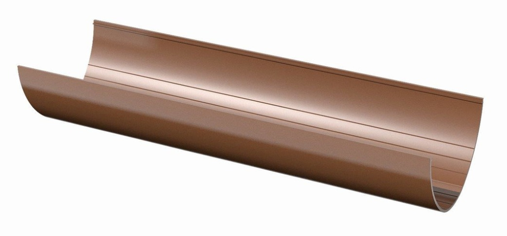 Желоб D125 мм (3м) VERAT, коричневый купить во Владивостоке