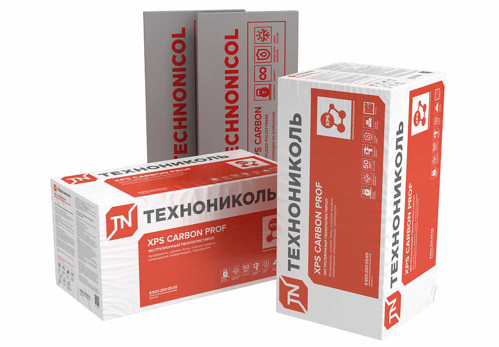 Экструзионный пенополистирол ТЕХНОНИКОЛЬ XPS CARBON PROF 300 1180х580х60-L (7 плит) купить во Владивостоке